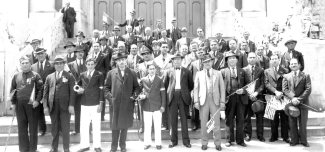 Italian Americans celebrating Columbus Day 1938