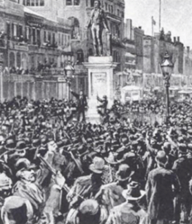 1891 New Orleans mob incited to lynch Italians