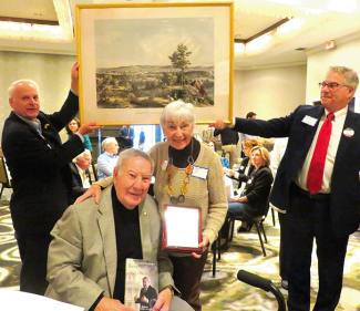 Lou and Pat D'Allesandro at Columbus Day Breakfast 2025