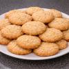 Italian Almond Cookies on a white plate
